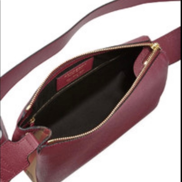 BURBERRY
Burgundy Grained Leather Helmsley Bag - Picture 3 of 7